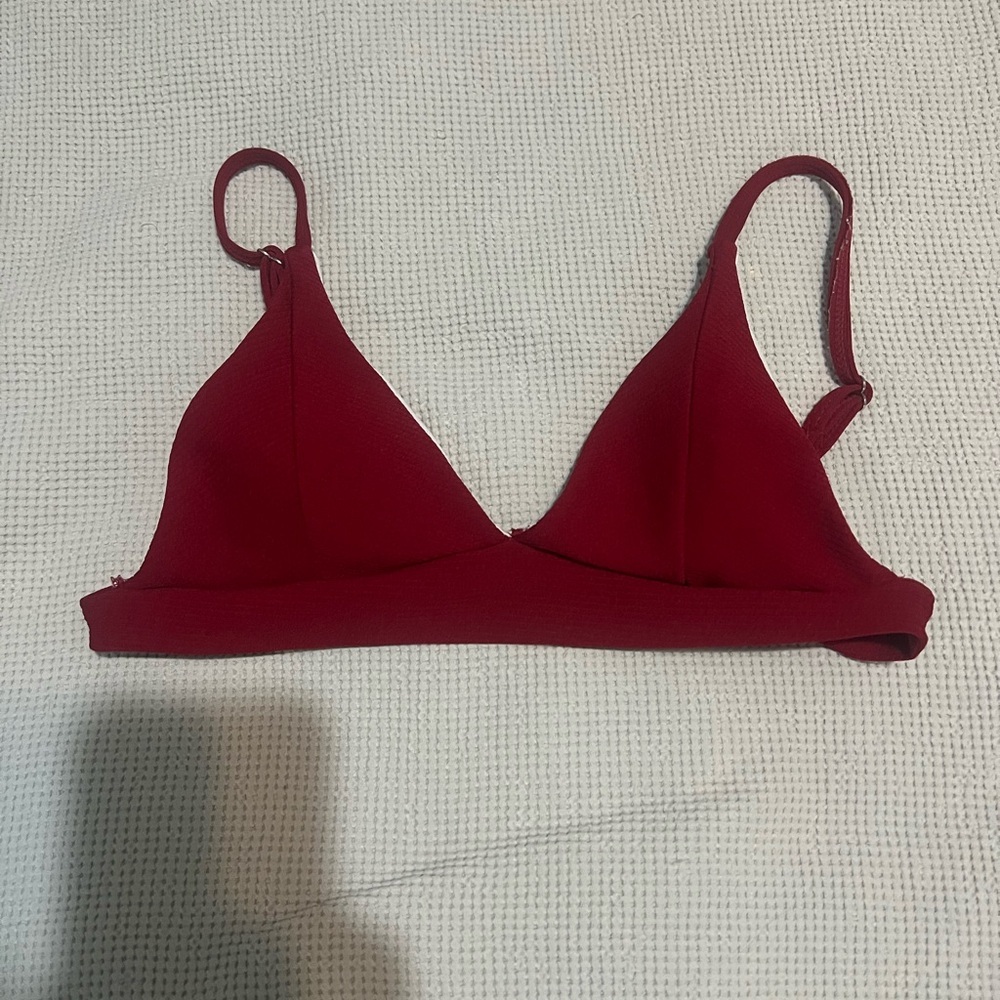 SHEIN bikini top red women’s medium